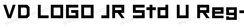 VD LOGO JR Std U Reg字体转换 VD LOGO JR Std U Reg字体转换